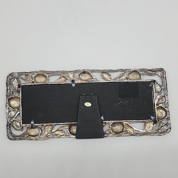 Antique Style Amora Metal Picture Frame With Floral Design 10"x3" By Perfect - Picture 10 of 14